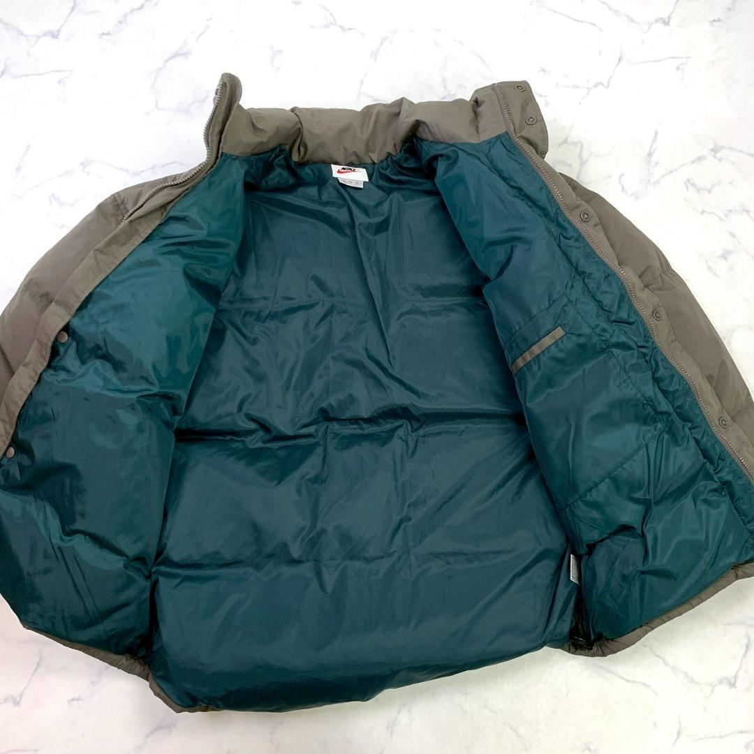 ナイキ 90s 白タグ ダウンジャケット 刺繍ロゴ 肉厚 ヌプシ XL　D487