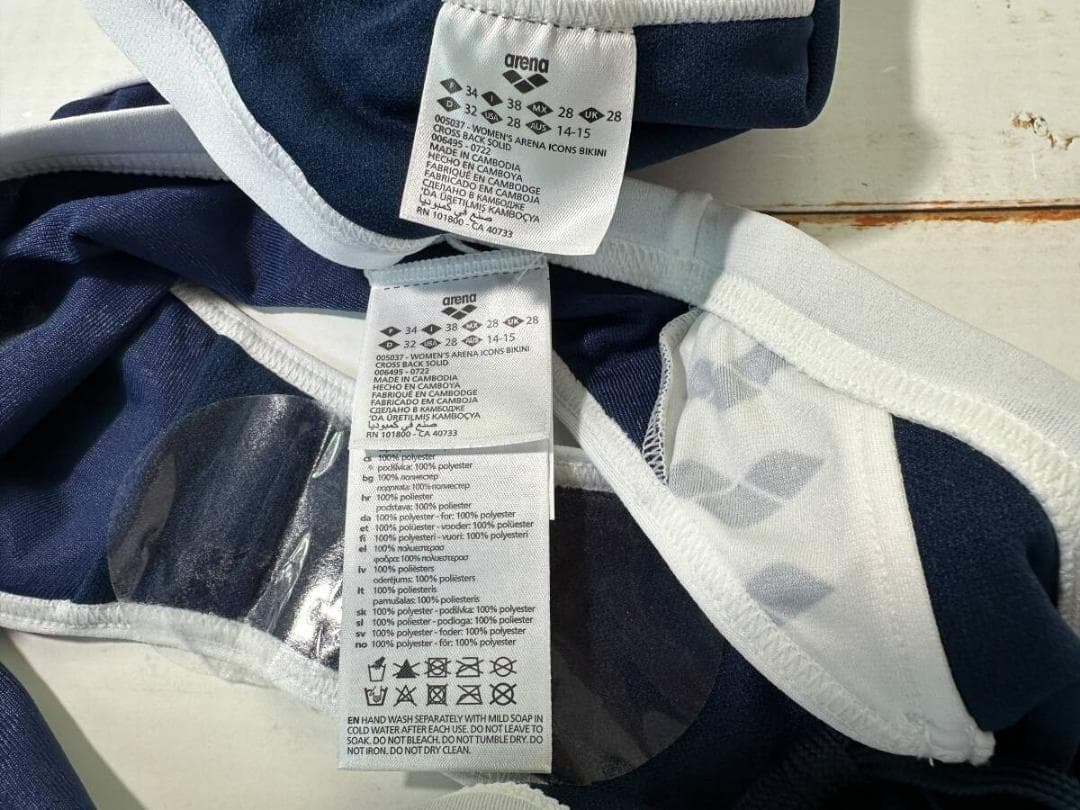 Arena 女性用 ビーチバレー ツーピースビキニ ブルマ Navy USA28