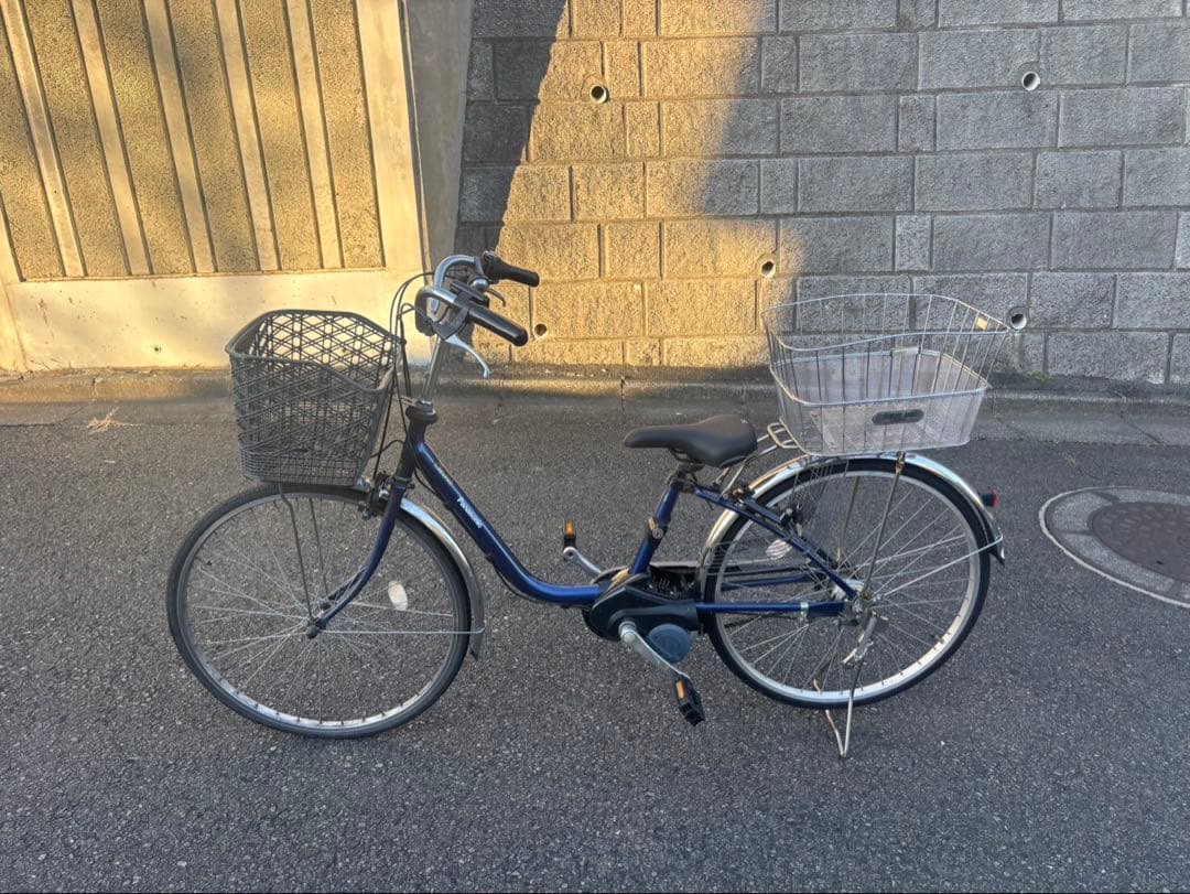 パナソニック　電動自転車　ジャンク　部品取り　レストアベース