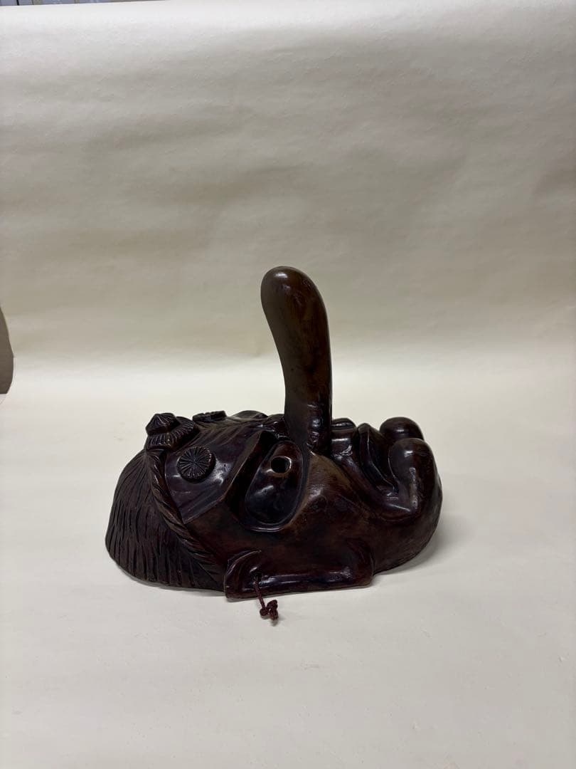 鬼と天狗のお面セットで　木彫り　縁起物　魔除け