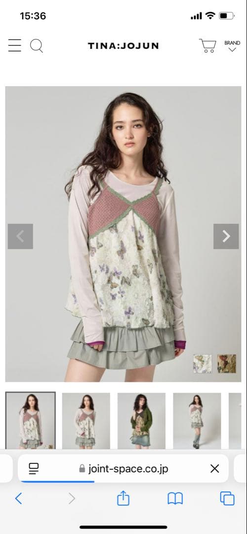 ティーナジョジュン ヴィンテージライクニットチュニック