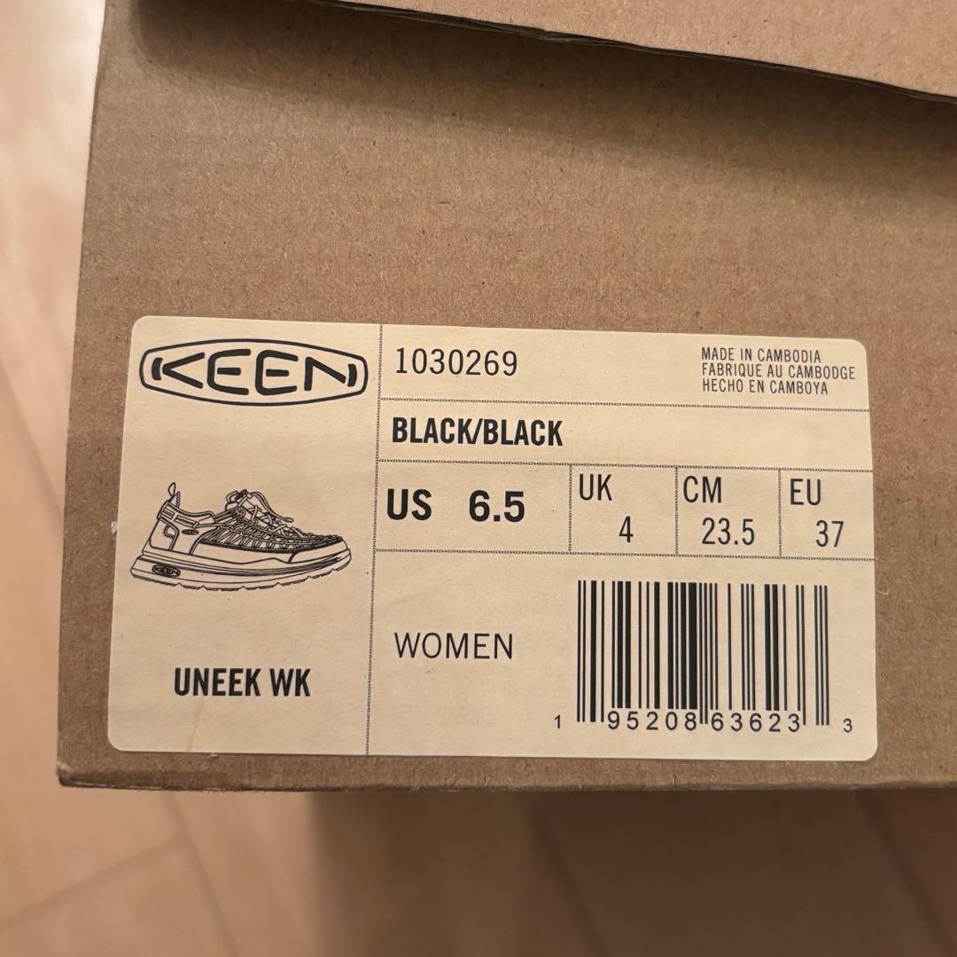 KEEN キーン ウィメンズ ユニーク ダブルケー23.5cmブラック×ブラック