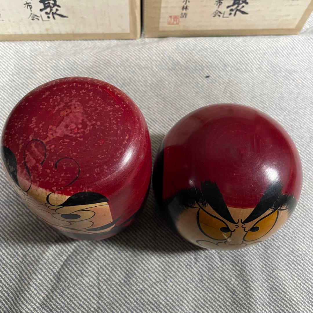 中古　別作こけし名工「達磨十聚」だるま　ダルマ　5体セット