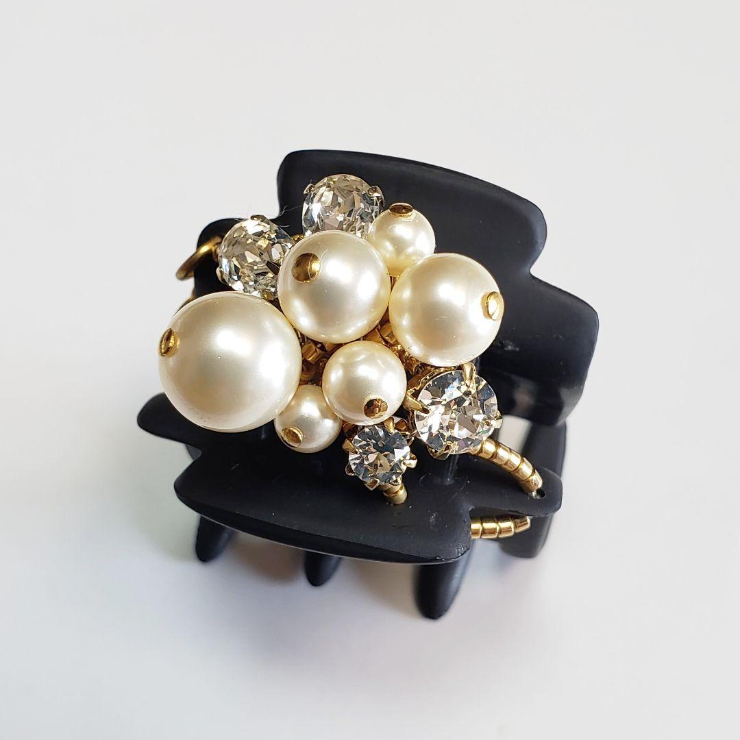 新品　コンプレックスビズ　パール　ブラック　デザートクリップ　中　小セット