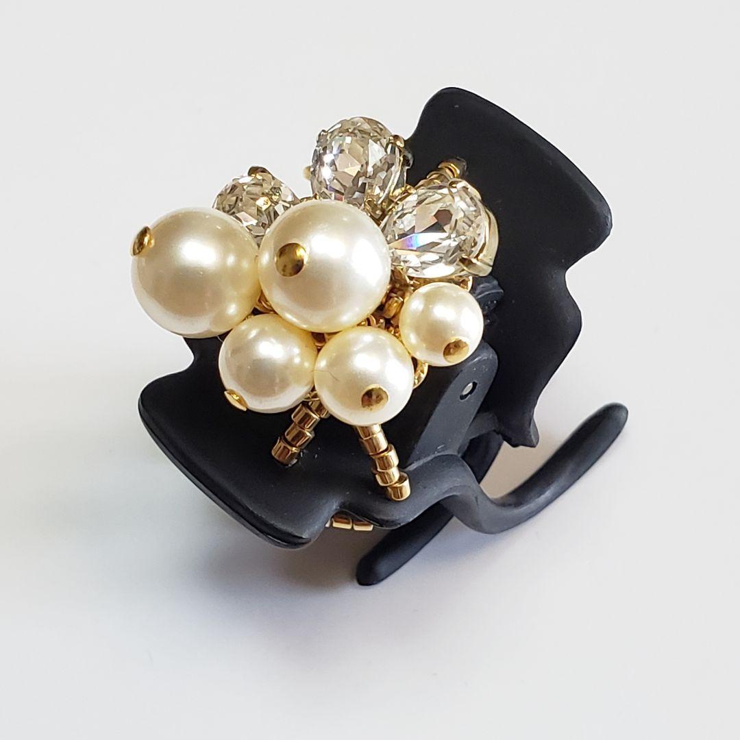 新品　コンプレックスビズ　パール　ブラック　デザートクリップ　中　小セット