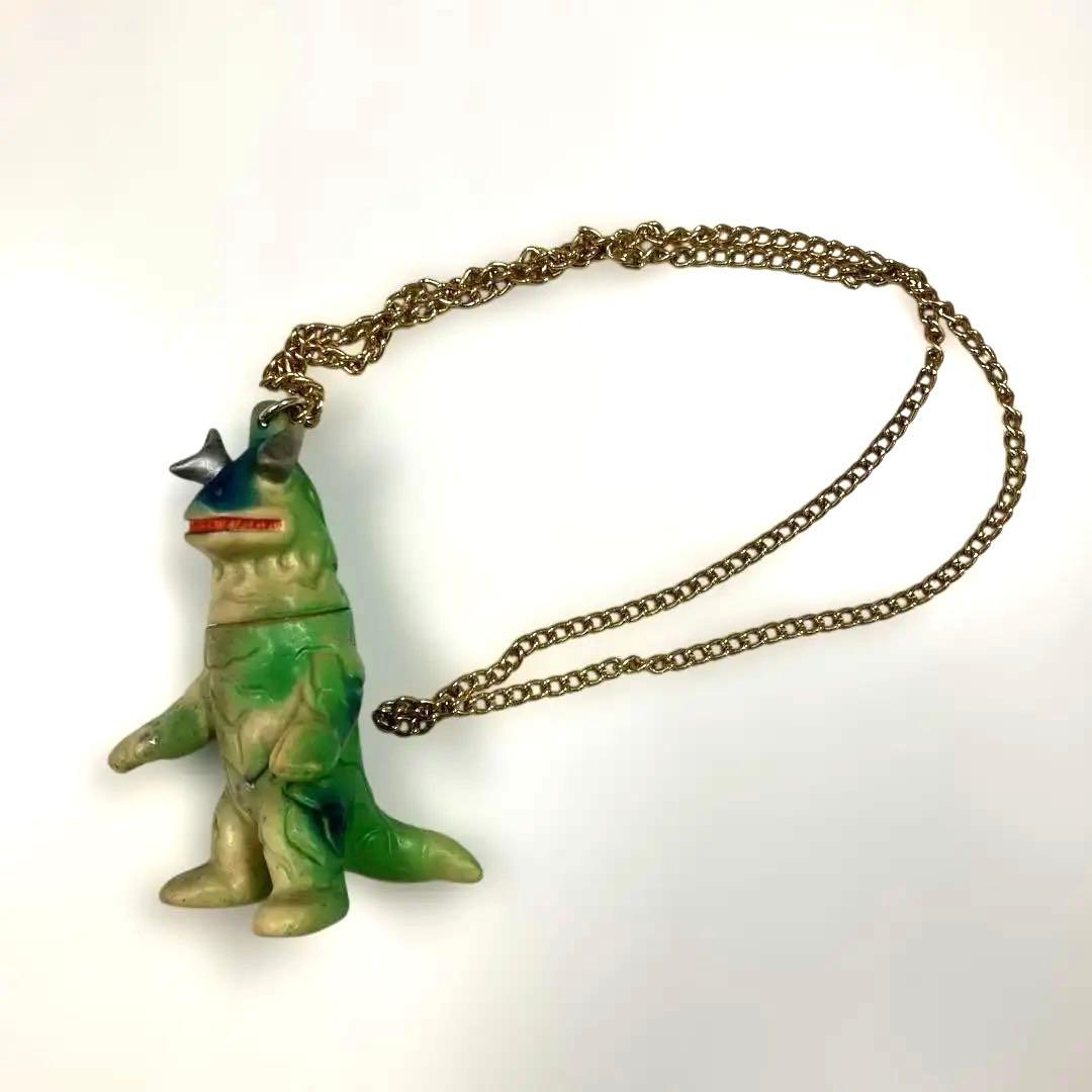 エレキング　ソフビペンダント　チェーン付き　ウルトラ怪獣　昭和