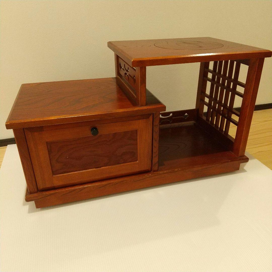 昭和レトロ カリモク 木製 キャスター付き