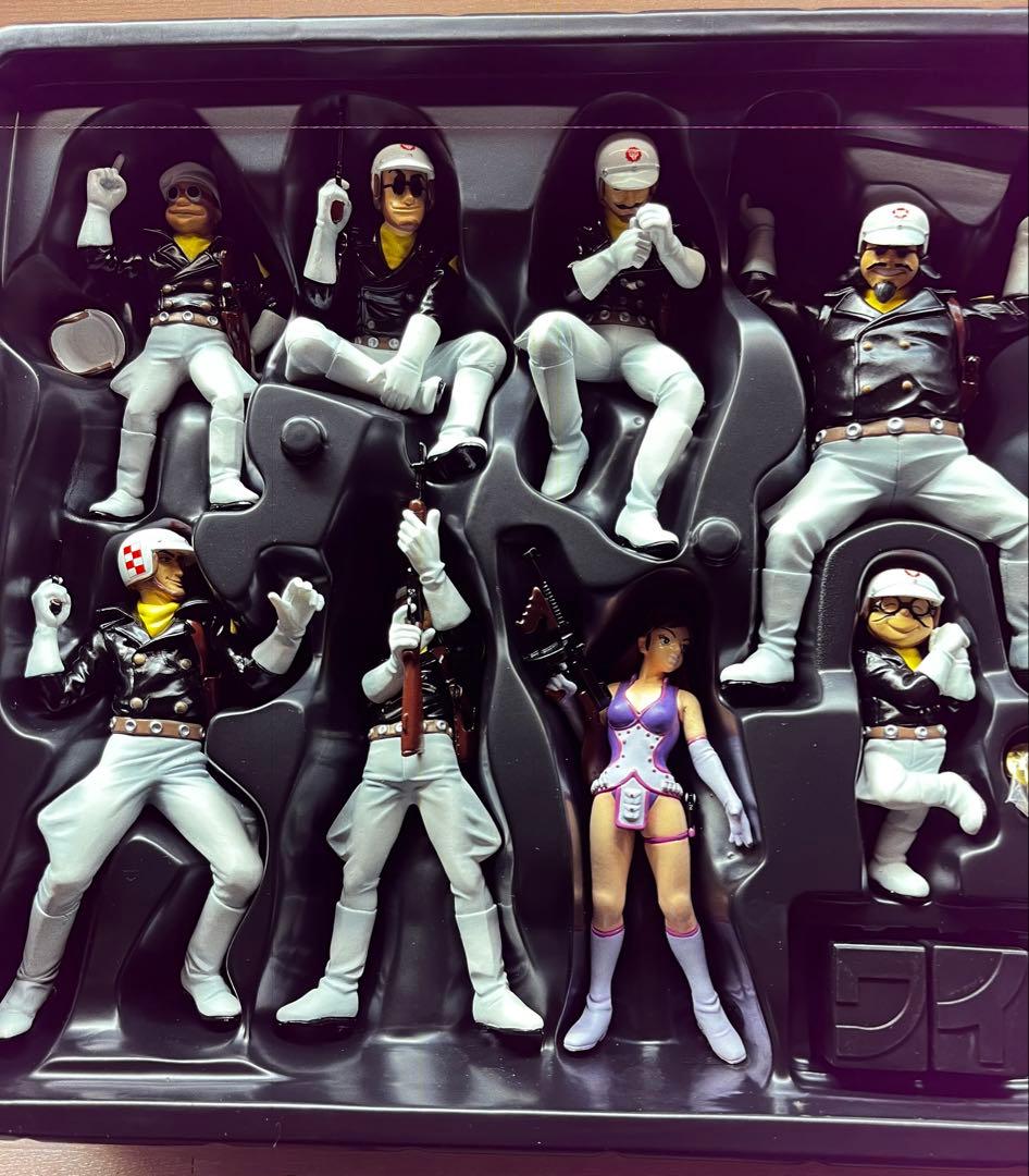 ワイルド7 野性復活 フィギュア 8体セット 限定ピンズ付き　望月三起也