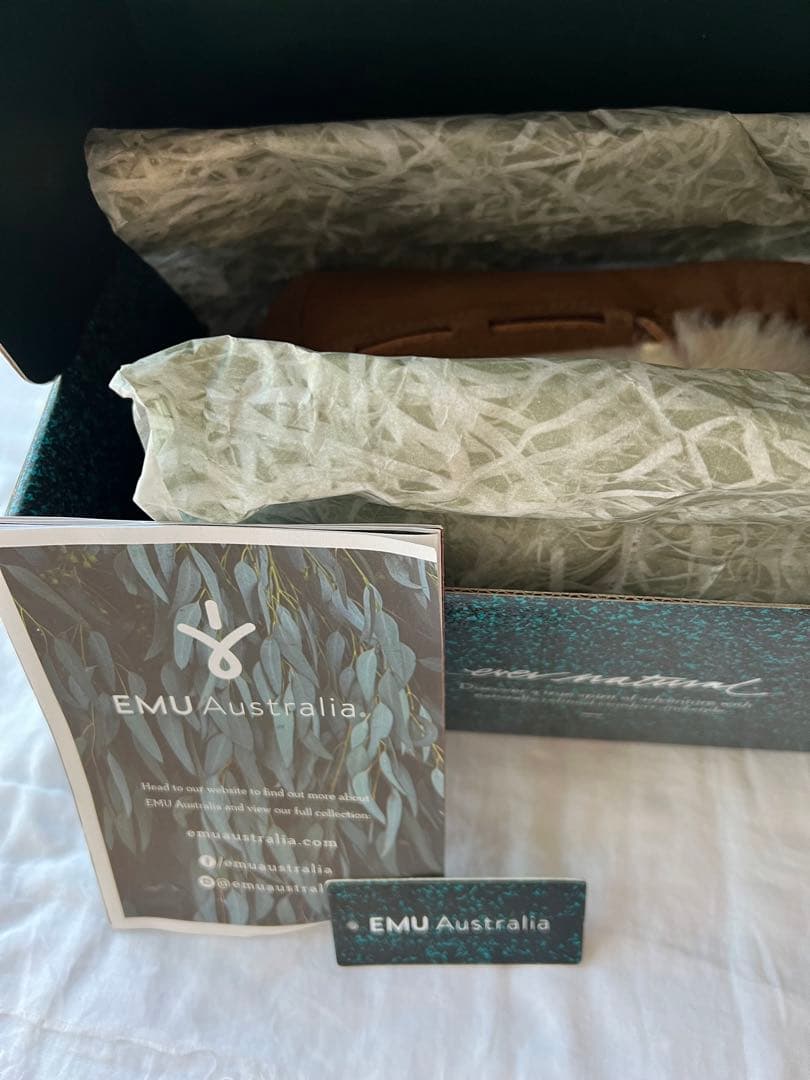 美品　EMU エミュー　モカシン　23㎝ ブーツ　ムートン