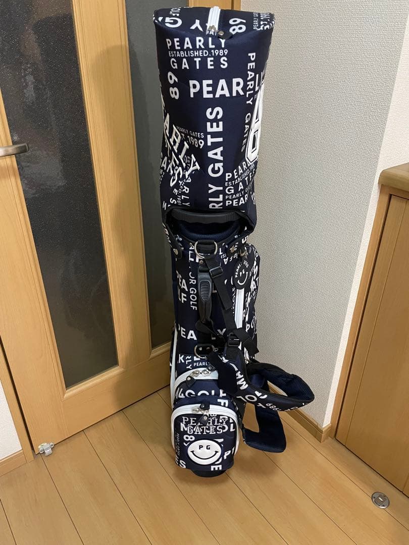 PEARLY GATES スタンド式 ゴルフバッグ キャディバッグ ネイビー