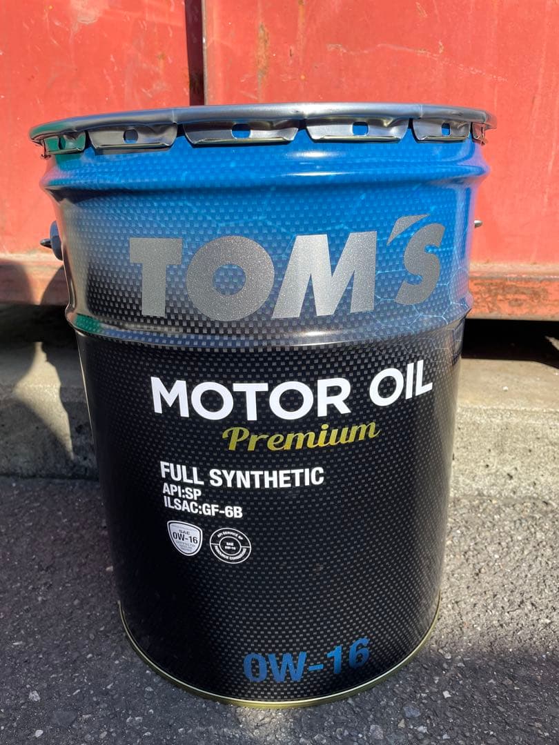 TOM'S モーターオイル フルシンセティック 0W-16 期間限定値下げ