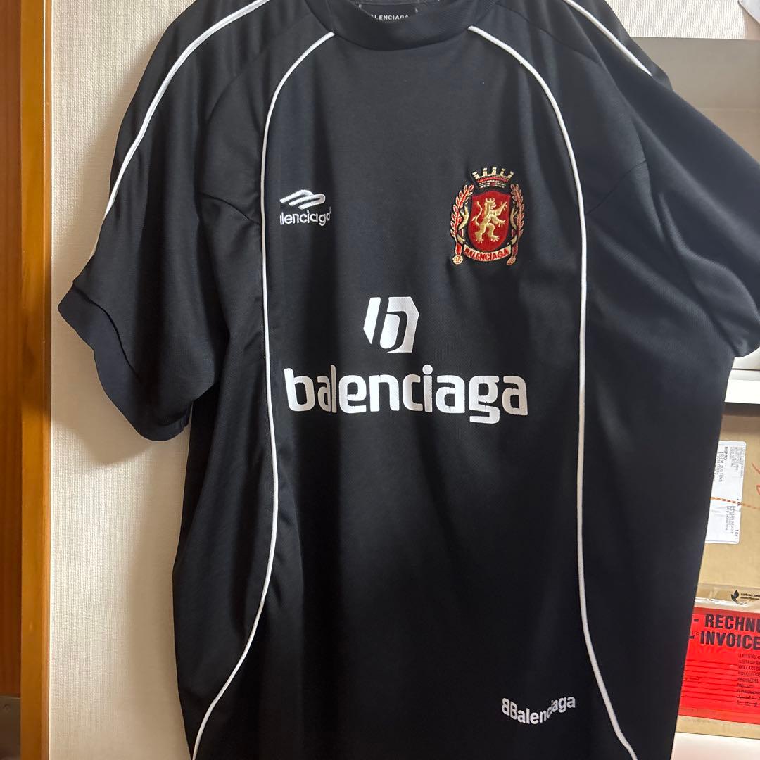 balenciaga サッカーシャツ 黒 PARIS 10