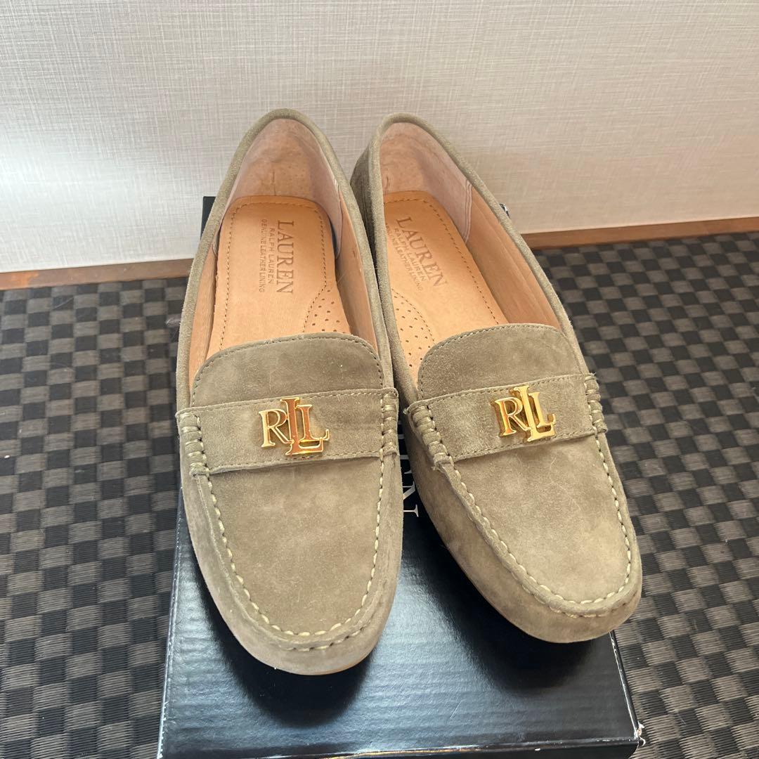Ralph Lauren オリーブグリーン ローファー
