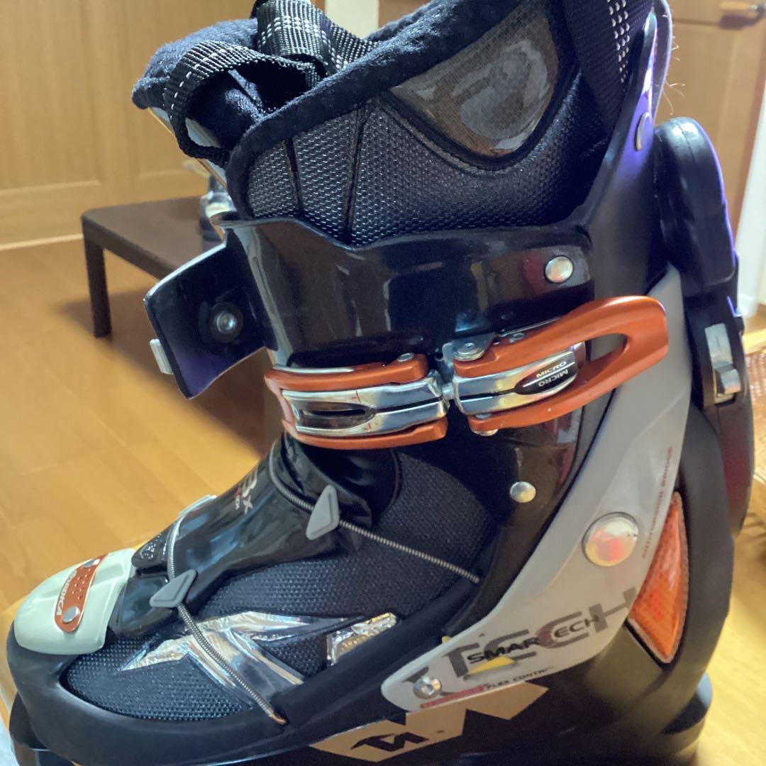 Atomicスキー板 ４点セット　オレンジ/イエロー