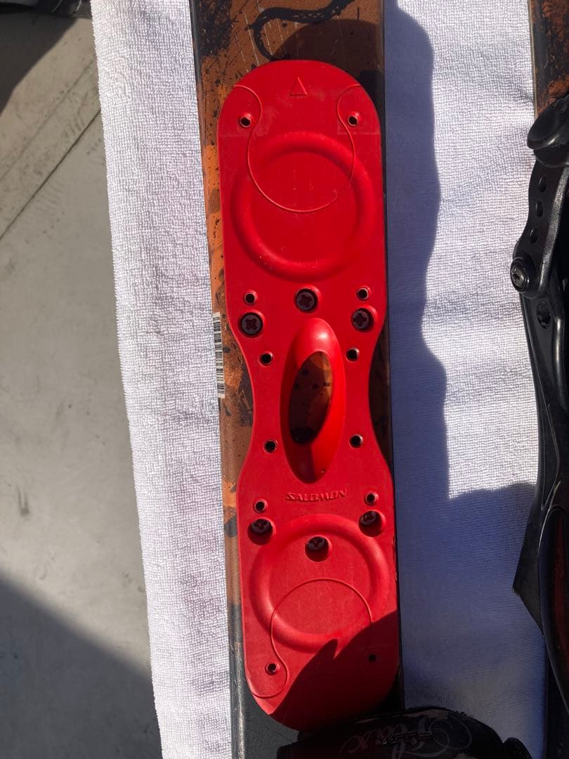 ショート(ファン)スキー　スノーボード　ブーツ用SALOMON×FLUX 赤