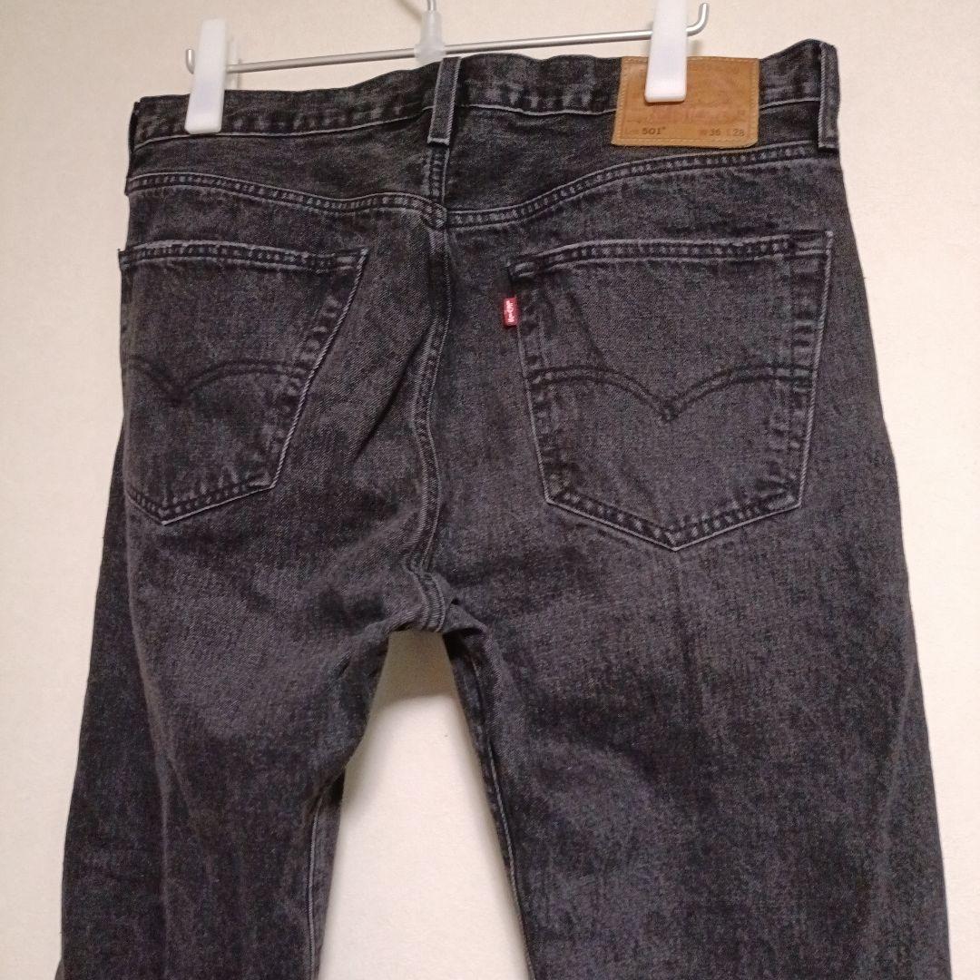 501　ブラックデニムパンツ　別注　セルビッチ　エディフィス