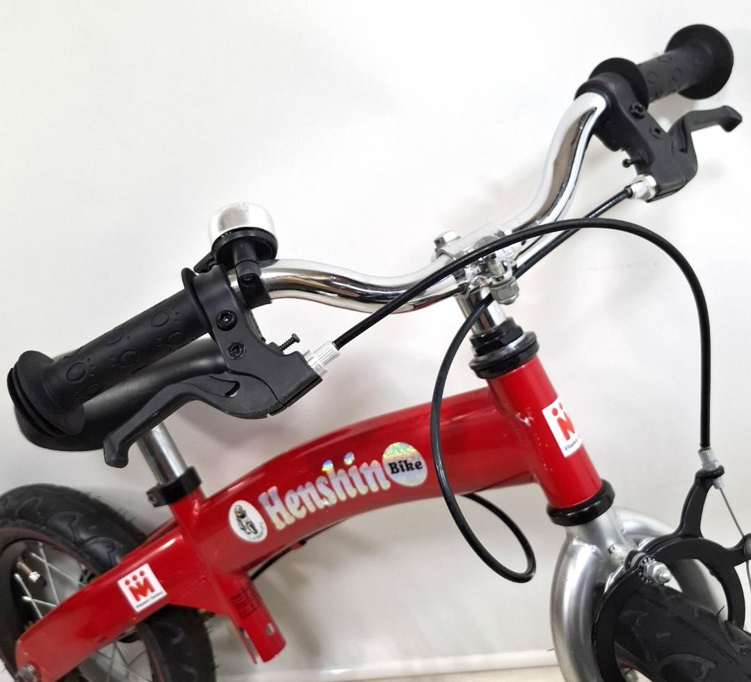 美品★へんしんバイク★12インチ★バランスバイク★未使用パーツ付★バルブ新品交換