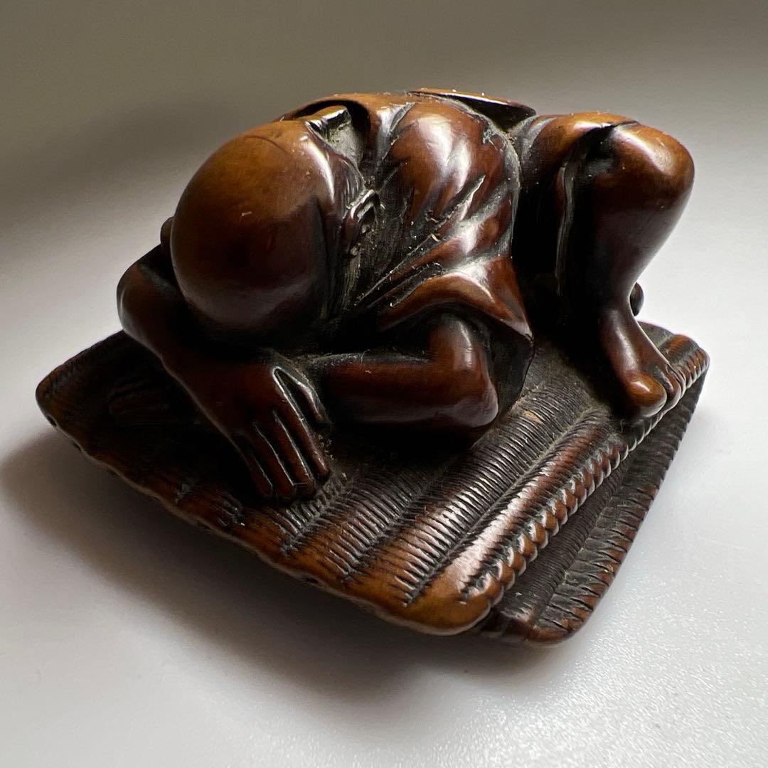 専用　時代　木彫人物根付　22g 東Y7-1105☆1Fトニサ