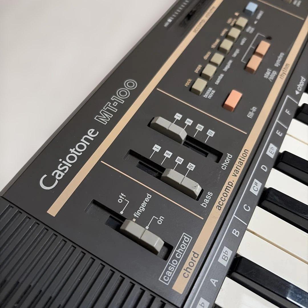 ⭐️CASIO MT-100 ビンテージシンセサイザー セミアナログ アダプター付
