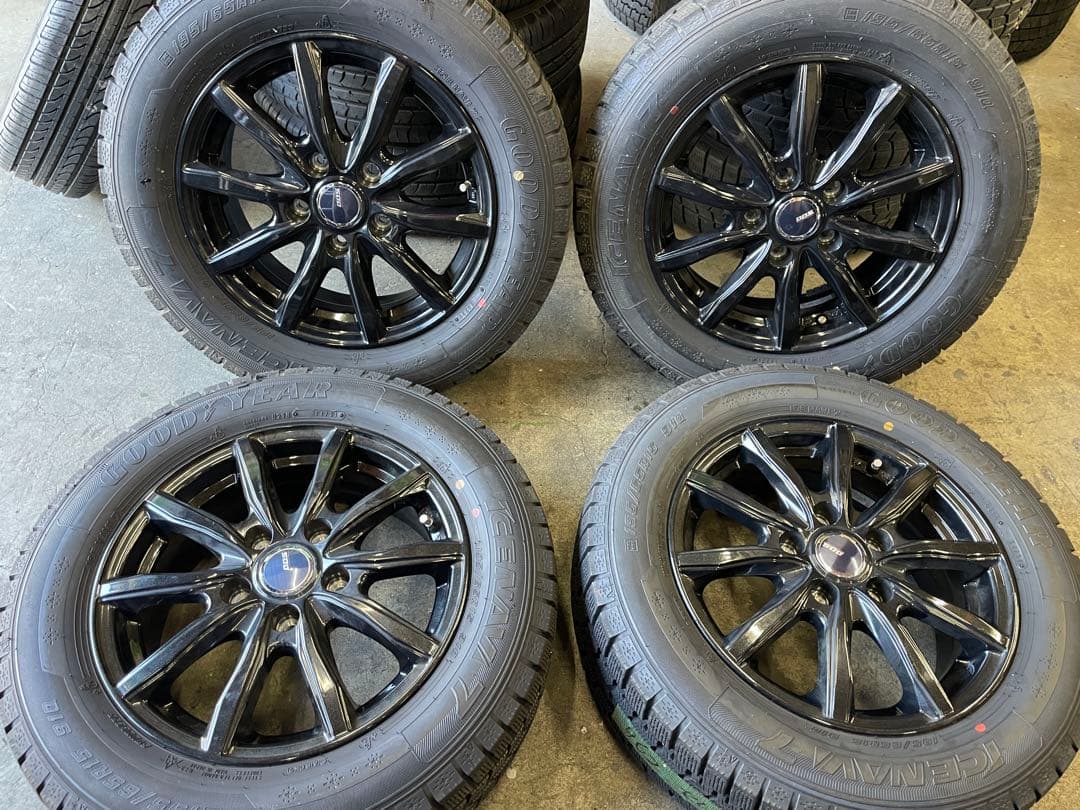 25、26、27セレナ用　バリ山　195/65Ｒ15　スタッドレス