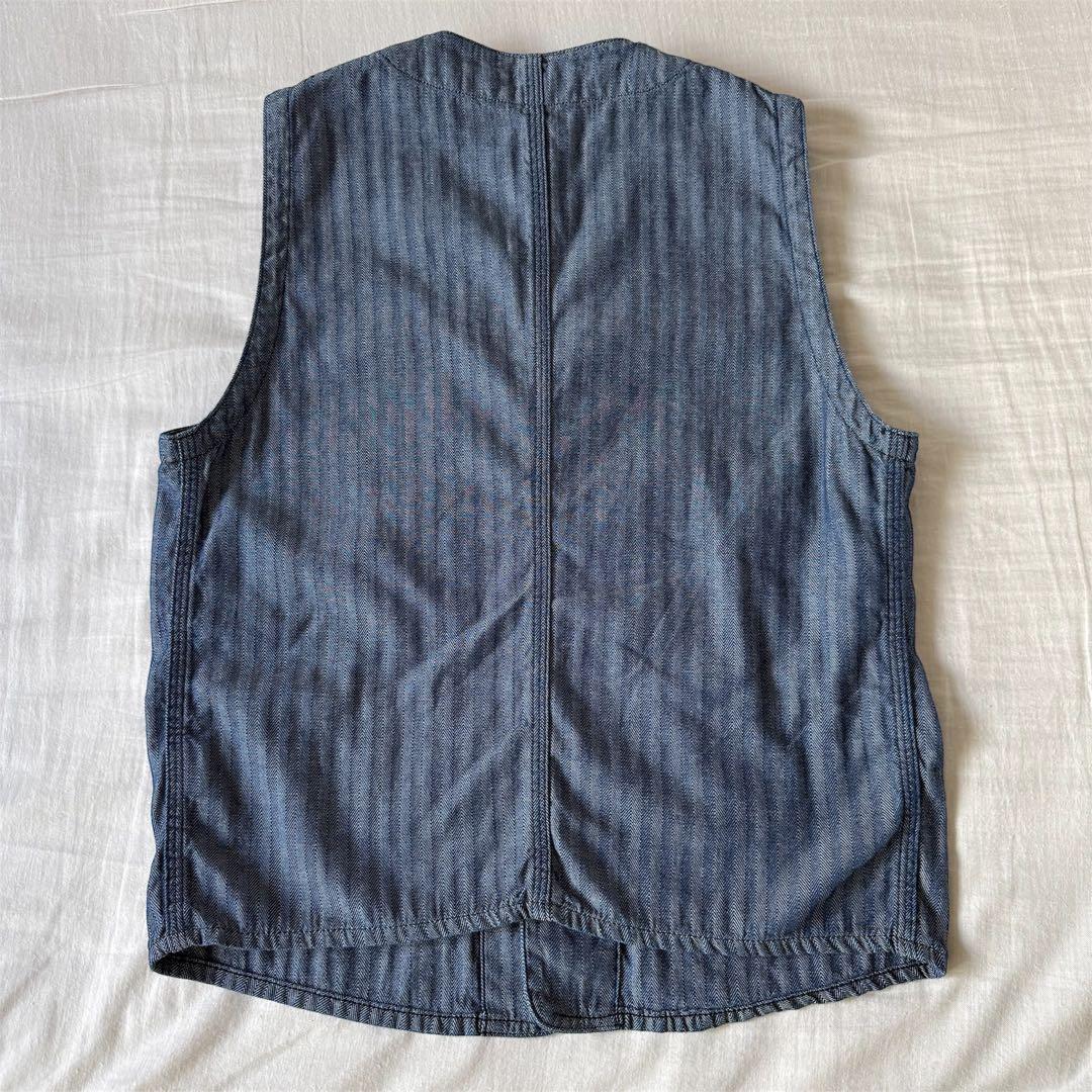 希少 TCB jeans Foremen Vest インディゴHBT 38