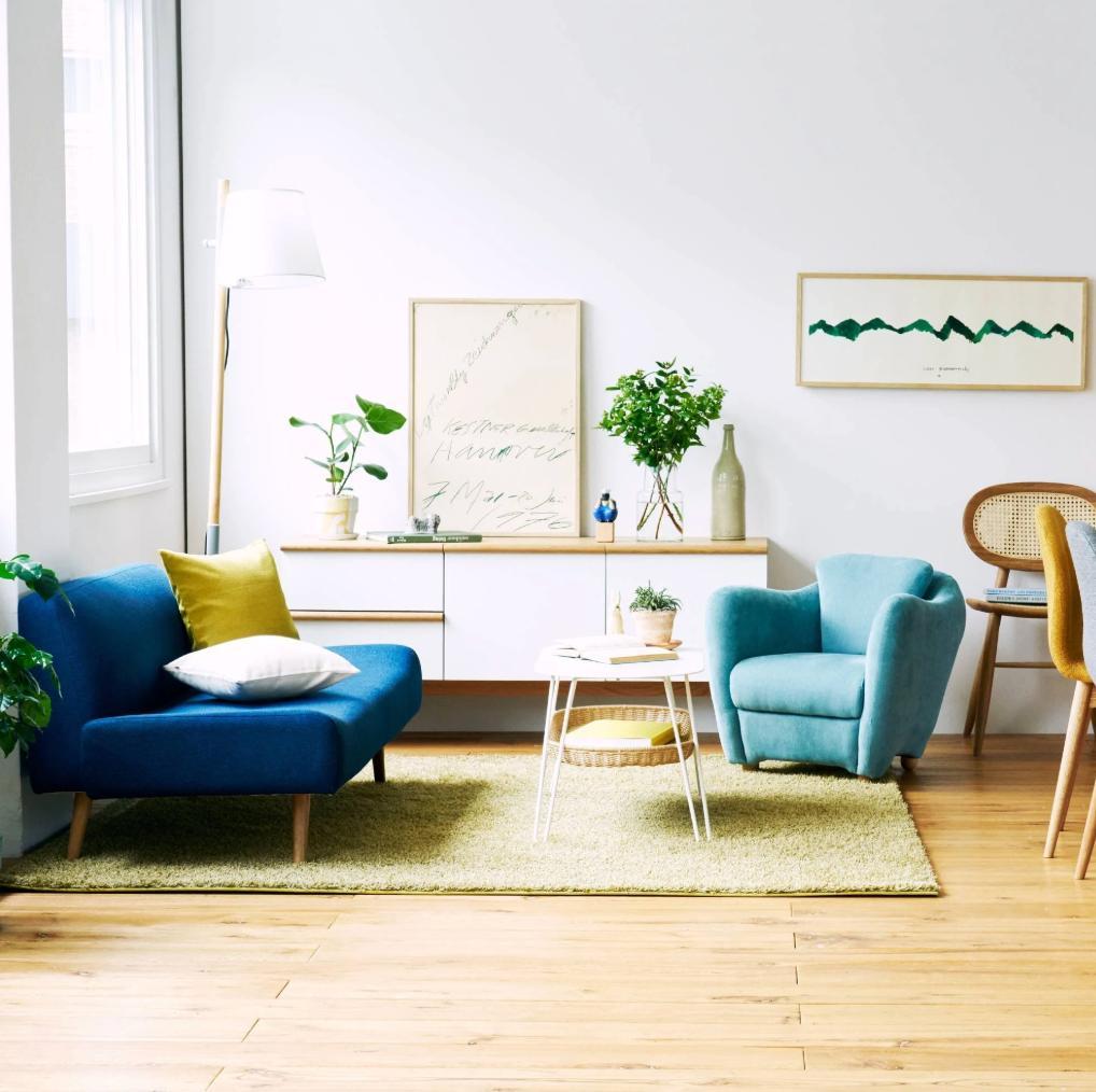 【美品】モデル展示未使用品 IDEE ミニミラーアームチェア ブルーグレー