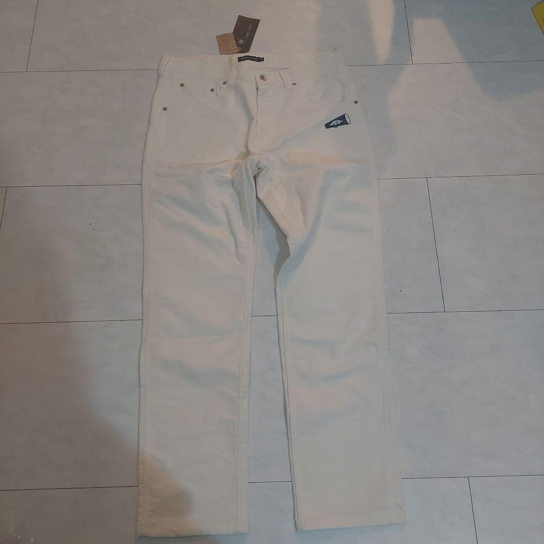 ROUGH AND SWELL コーデュロイパンツ L ホワイト