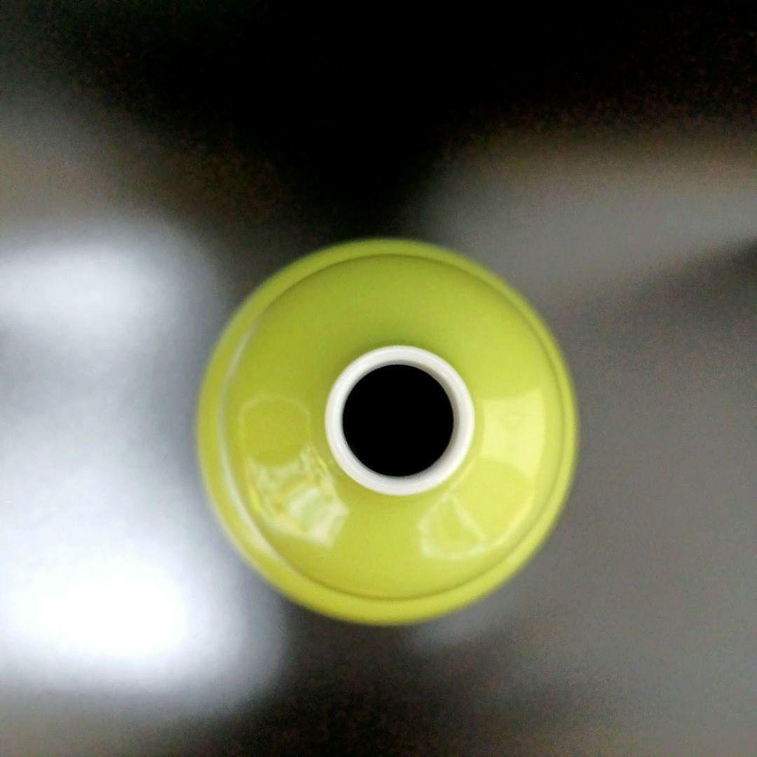 暁芳窯青緑釉花生