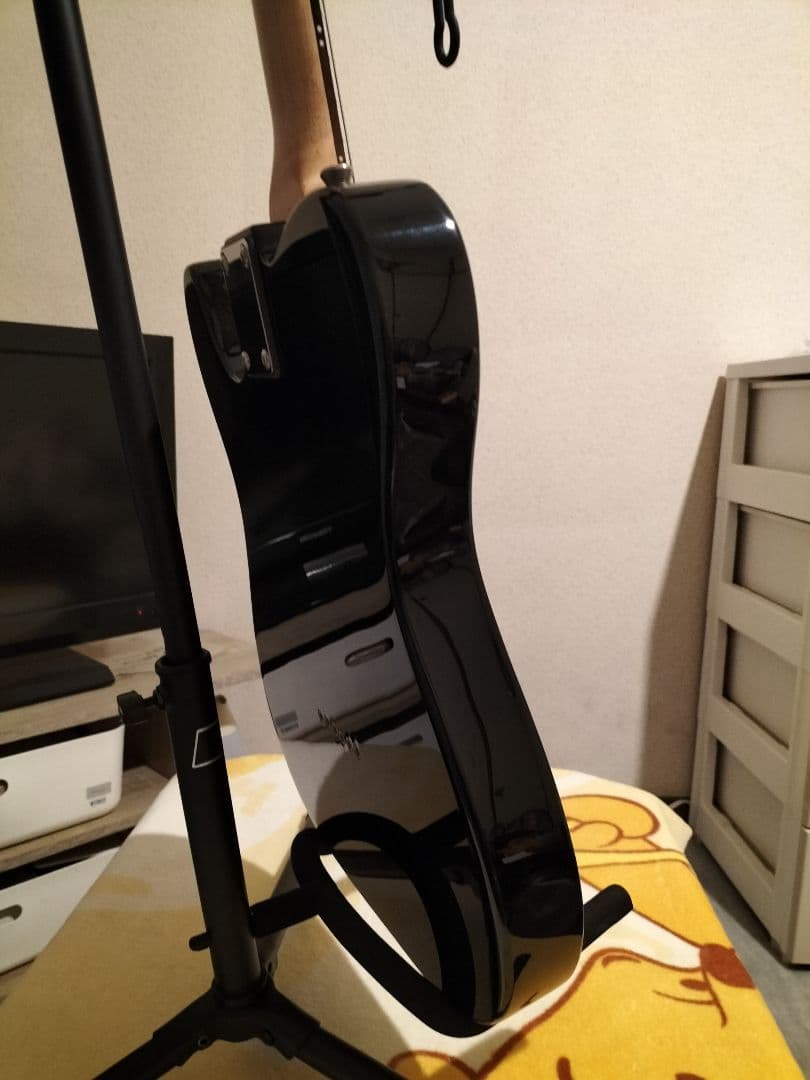 Bacchusバッカス テレキャスターBTE-1R/ブラック【トラ杢ネック】