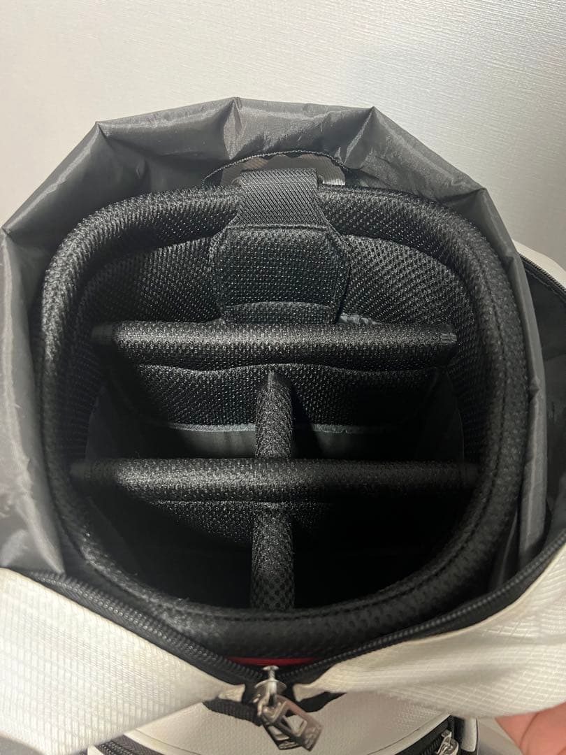 adidas キャディバッグ ホワイト ネイビー