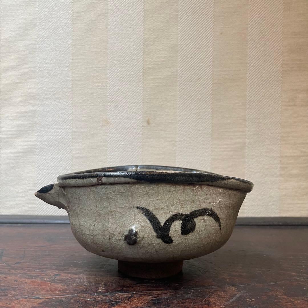 江戸期 絵唐津 片口 古唐津 酒器徳利