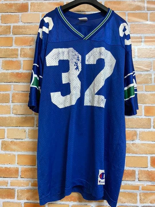 チャンピオン製　90s NFL シアトル・シーホークス　ユニフォーム[セール！]