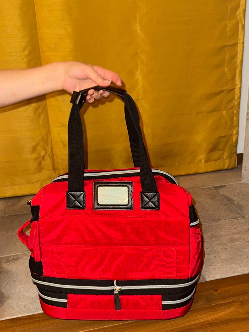 biaggi 旅行用バッグ 赤 紫 2色セット　未使用