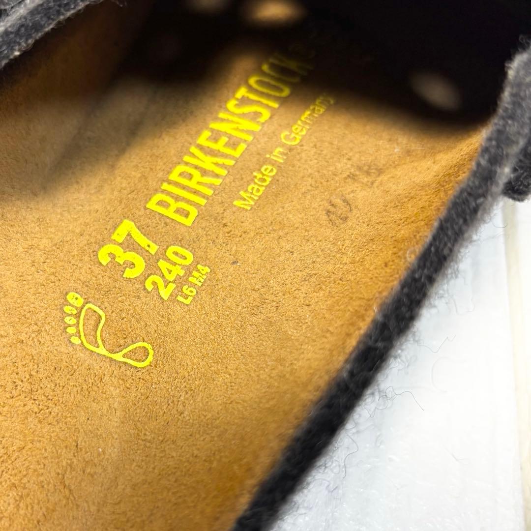 美品 ビルケンシュトック ボストン フェルト 37 24cm グレー