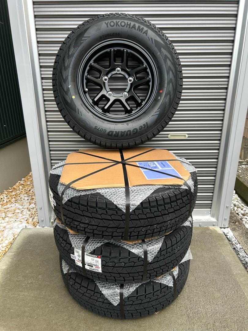 【がく丸】新品セットJB74ジムニーシエラ　ノマド　スタッドレス+ホイール