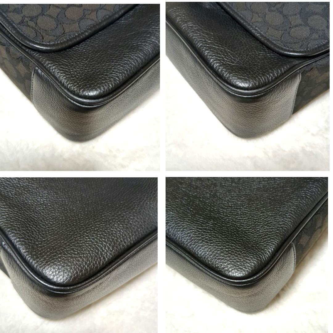 極美品 COACH トンプソン シグネチャー ショルダーバック　C5387