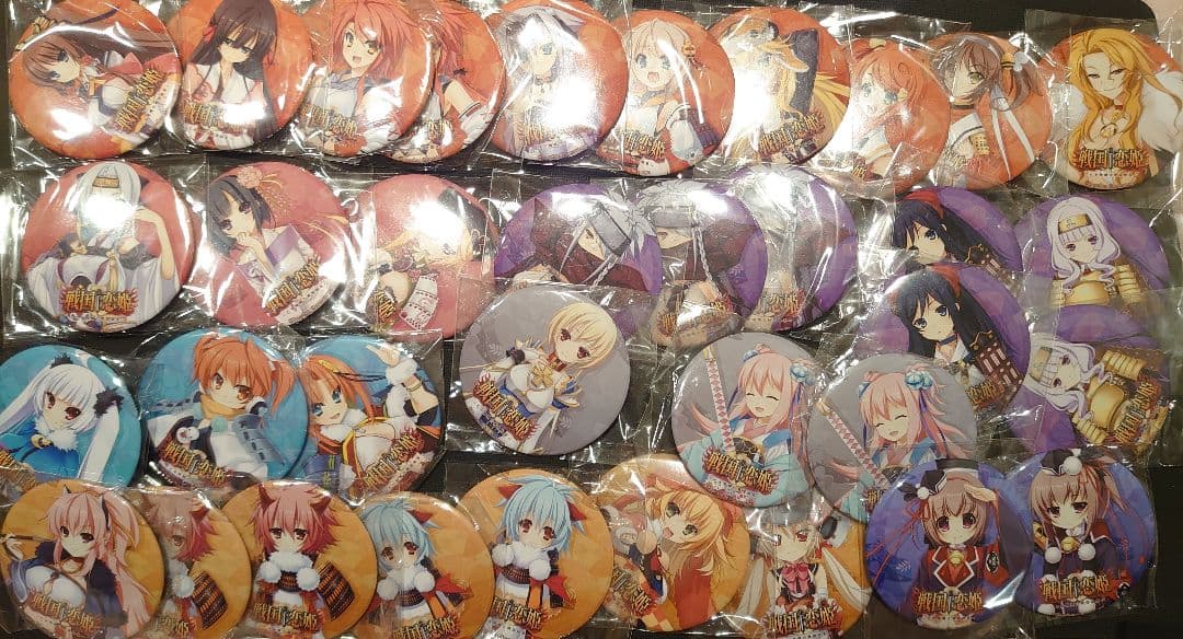 戦国恋姫 戦国メイドカフェもののぷ 大判缶バッジ