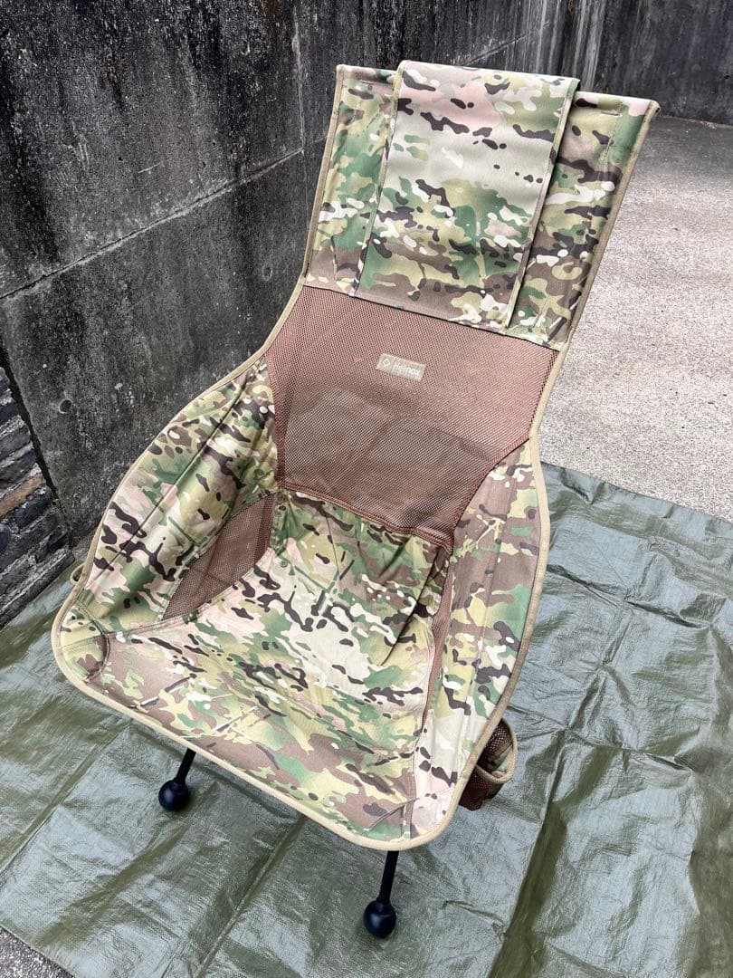 【ほぼ未使用】ヘリノックス サバンナチェア カモ柄 チェアカバー、脚カバー付き