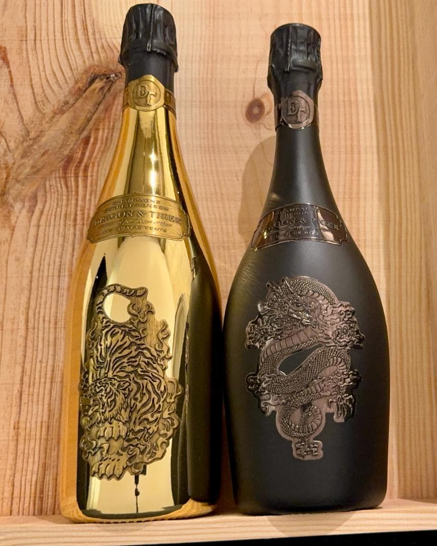 ドラゴン&タイガー シャンパン ゴールド＆ブランドブラン 2本セット正規輸入品