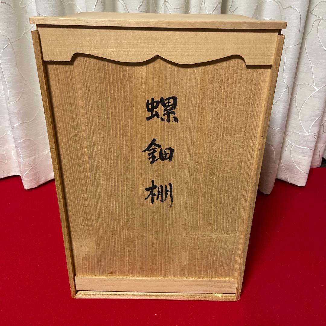 茶道具　螺鈿棚