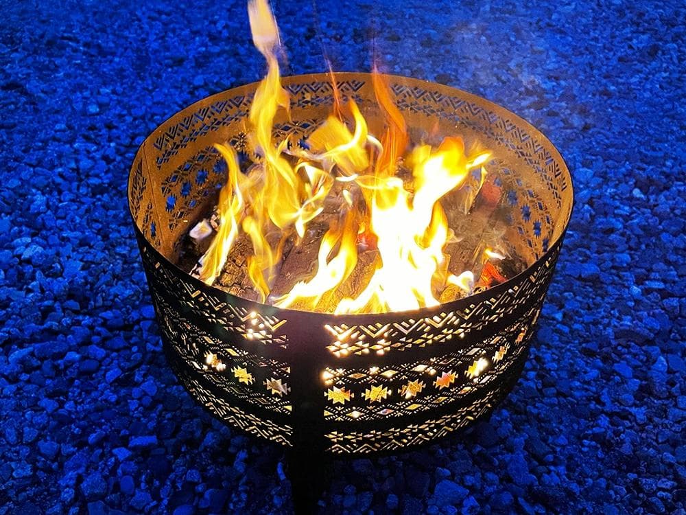 FUTURE FOX ナバホ柄 焚き火台 3回使用 五徳・収納袋付 元箱で発送