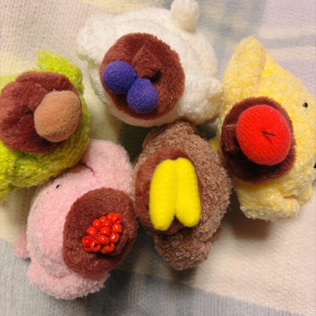 ポムポムプリン　5色　マスコット　レトロ