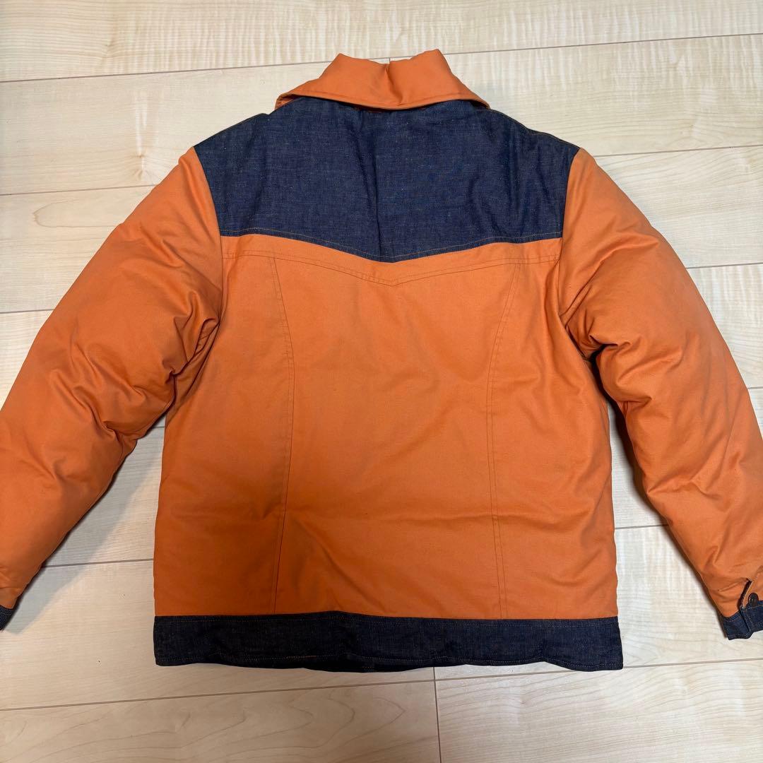 Levi's RED TAB ダウンジャケット オレンジ 濃紺デニム Mサイズ