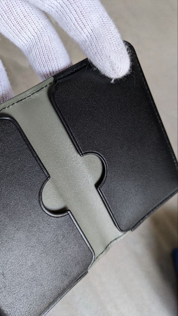 土屋鞄　カードケース　ブラックヌメ