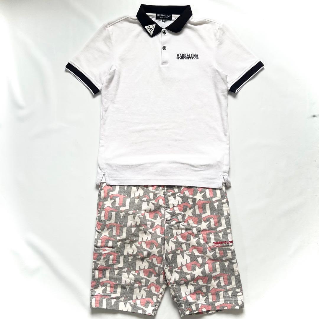 MARK＆LONA マークアンドロナ　メンズ　上下　ゴルフ　ポロシャツ　パンツ