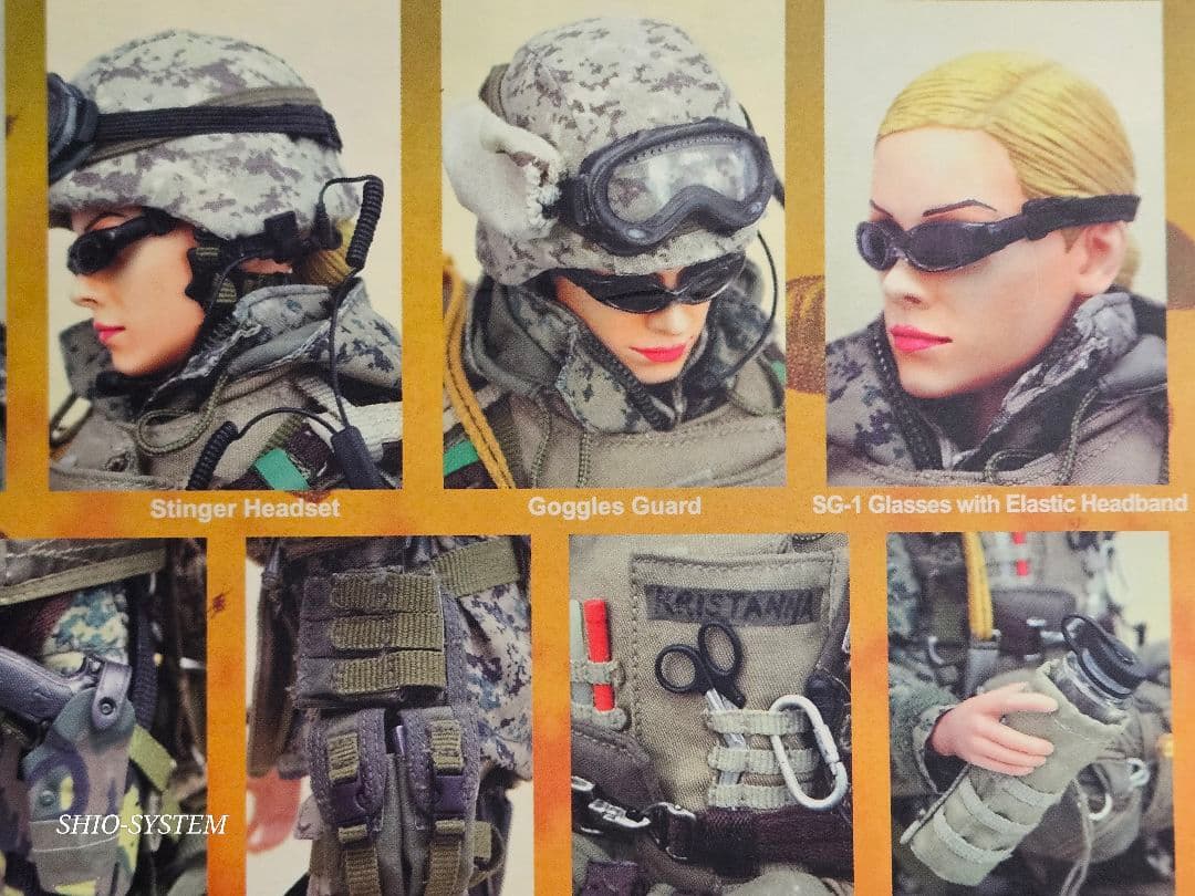 【未使用品】ホットトイズ 1/6 アメリカ海兵隊 女性兵士