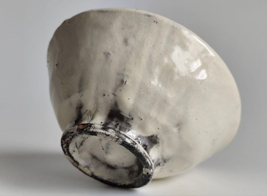 【新品】 森岡成好 粉引 碗 灰被 茶碗 / 陶器 陶芸 皿 茶道具 茶器 在銘