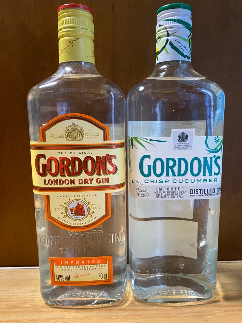 ゴードン　ロンドン ドライ ジン & クリスプ キュウリ ジン セット