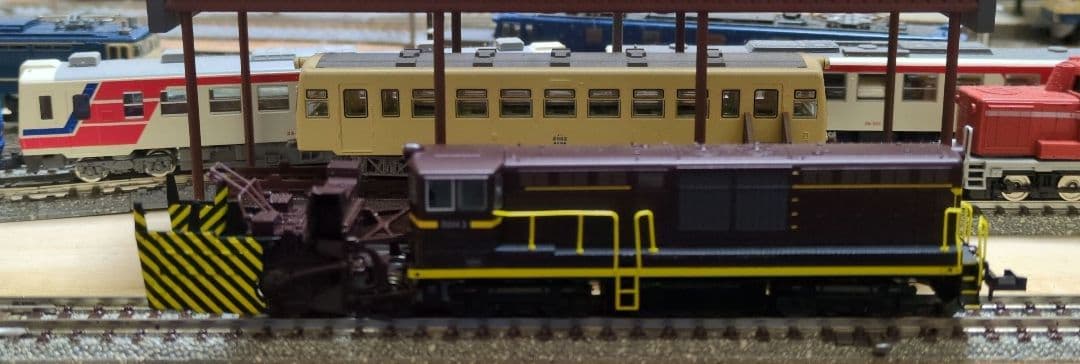 鉄道模型 国鉄DD14 3 茶色 除雪機関車