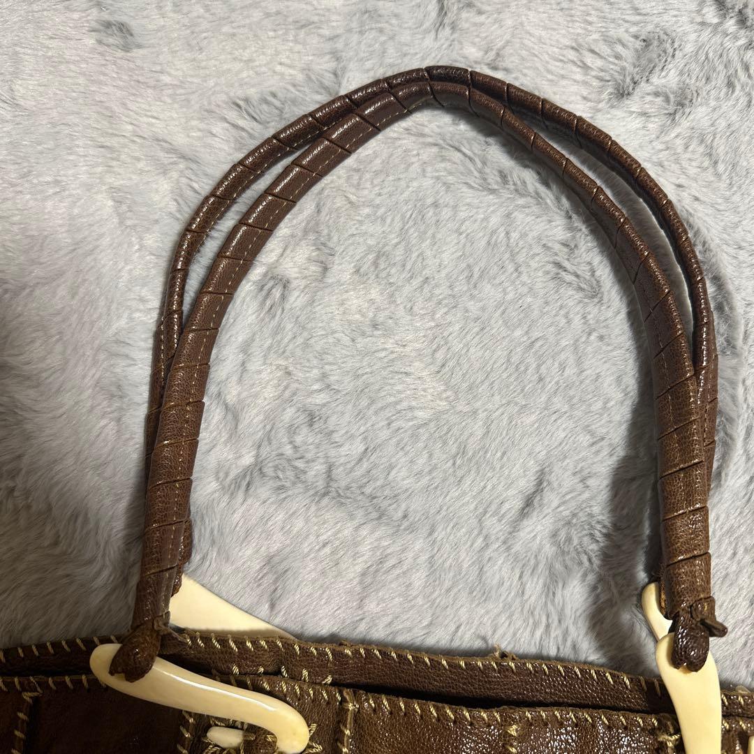 ジャマンピエッシュJamin Puech トートバッグ　ブラウン HONU オヌ